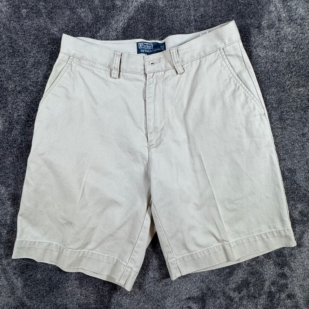 Polo Ralph Lauren Prospect Short Mens 30 Tan Khaki Classic Chino Cotton Twill